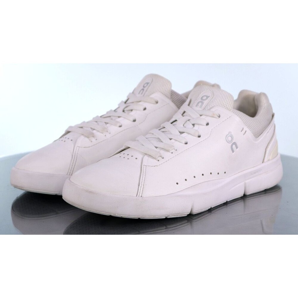 On Cloud The Roger $160 Women's Sneakers Shoes Size EU 40 US 8.5 Leather White